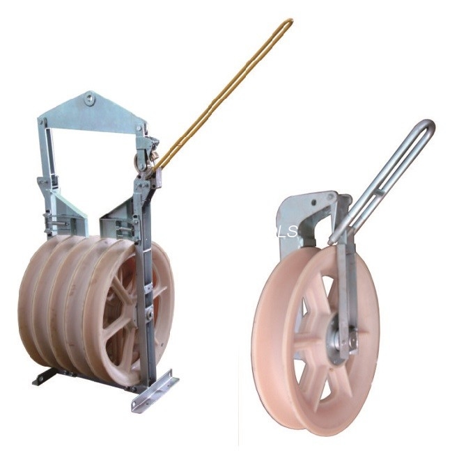 Power Transmission Line Stringing Construction Bundet Conductor Aerial Helikopter Stringing Blocks