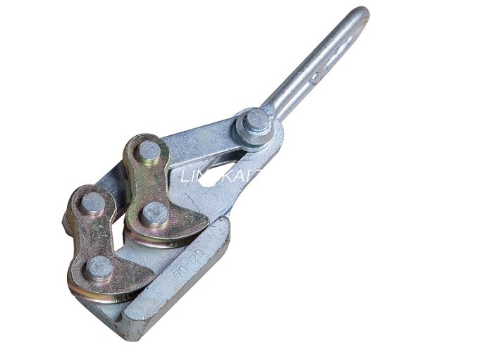 20kN Eccenter Ground Wire Rope Grip Trækker, Firkantet stål Rope Wire Grip
