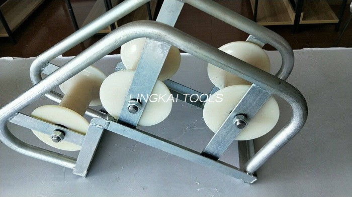 SH450J Model Galvaniseret Mandehul Kabelrulle Aluminium Materiale Bøjningstype