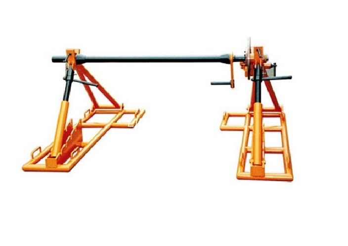 Line Stringing Kabel Tromle Lifting Jacks, 7T Hydraulisk Kabel Jack Med Motor