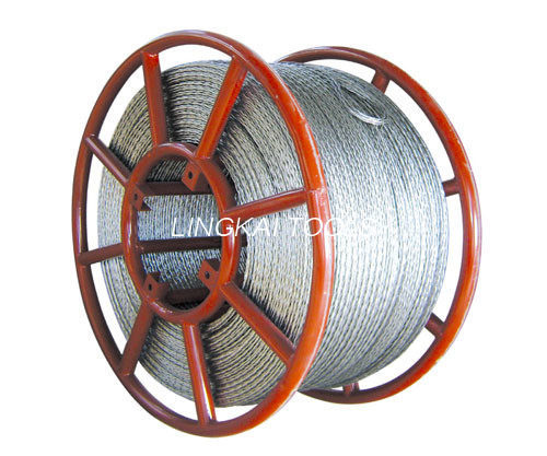 6 firkanter Anti-vridningsflettet stålwirereb Transmission Line String Tools