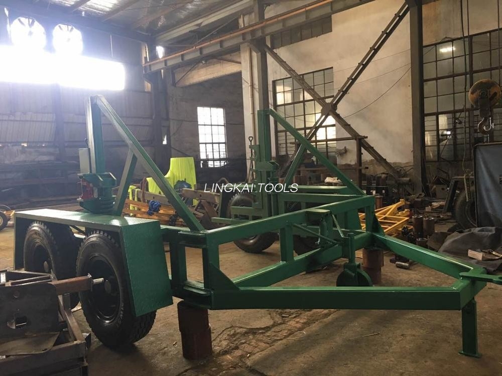 12 tons belastningskapacitet kabeltromleholder med overfladebehandling spraymaling
