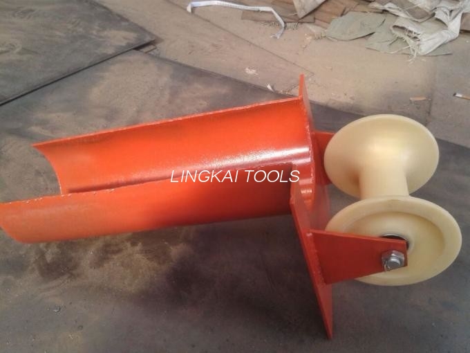 Split Lock Roller Guide Cable Reel Roller Bell Munding Type med nylonhjul