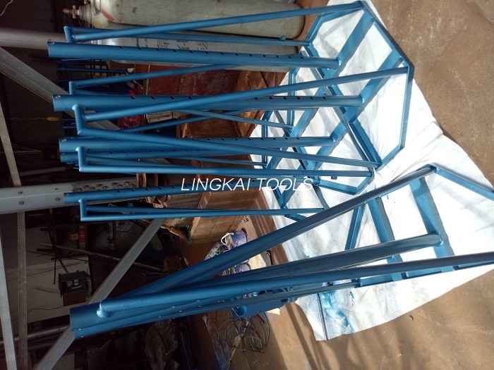 Hydraulisk trådrullestativ Kabelfremstillingsudstyr 5 - 10 ton med hjul