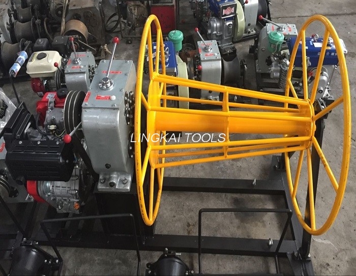 Stringing Line Construction Engine Powered Winch 3T Med Yamaha Motor