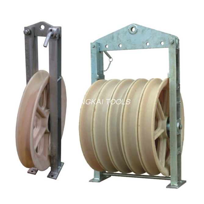 Transmission Line 40KN 508mm Stringing Nylon Pulley Blocks