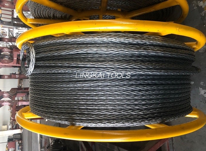18 mm anti-vridende stålwire til to bundtede ledere Overhead Line Stringing