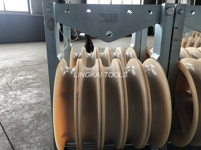 Hjul med stor diameter på 660 mm Skiver bundtet wire Lederremskive strengblok