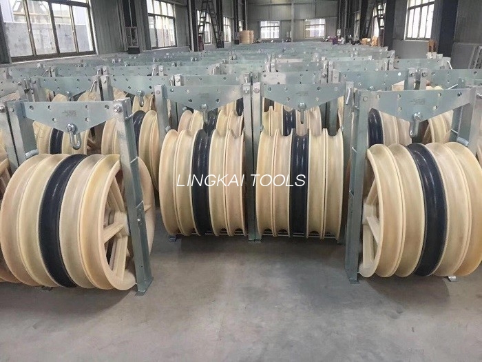 Tilpasset kabelremskive blok Nylonskive 1-3 skive 1160 mm diameter