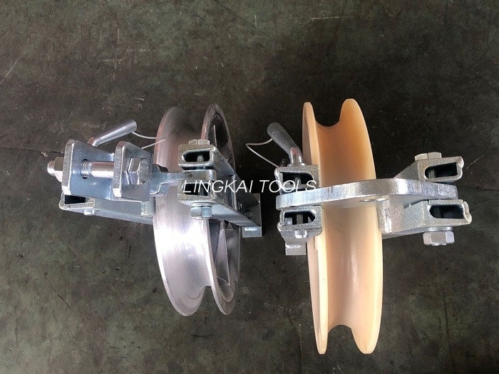 Skive Krog Kabel Rulle Hjul Remskive Nylon Aluminiumslegering Enkeltstrenget blok